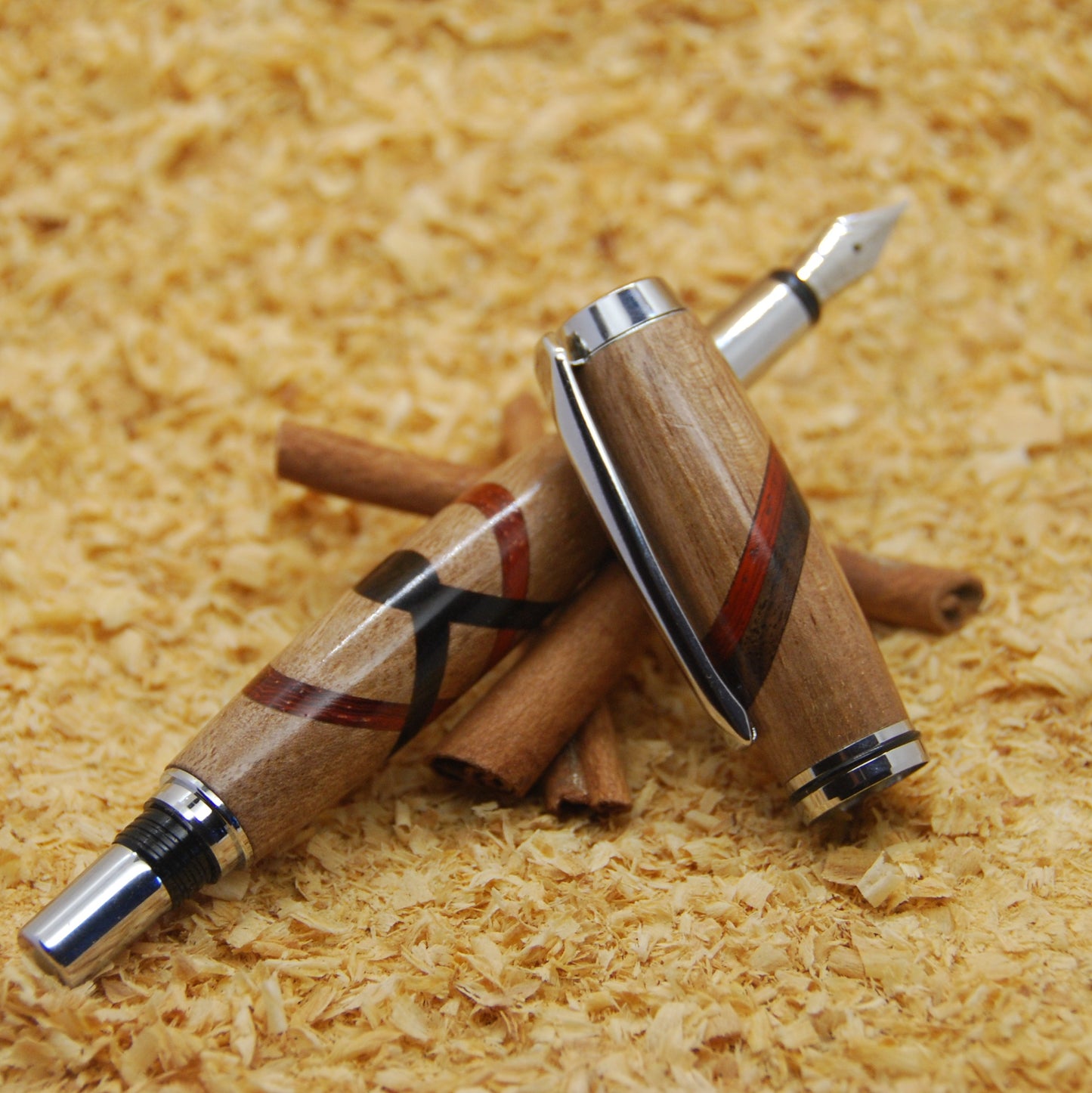 Gentlemen Stylo doppio intarsio noce - Torny