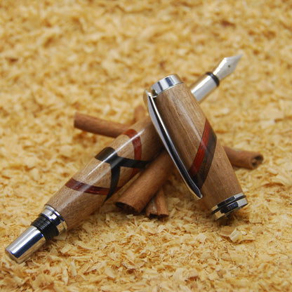 Gentlemen Stylo doppio intarsio noce - Torny