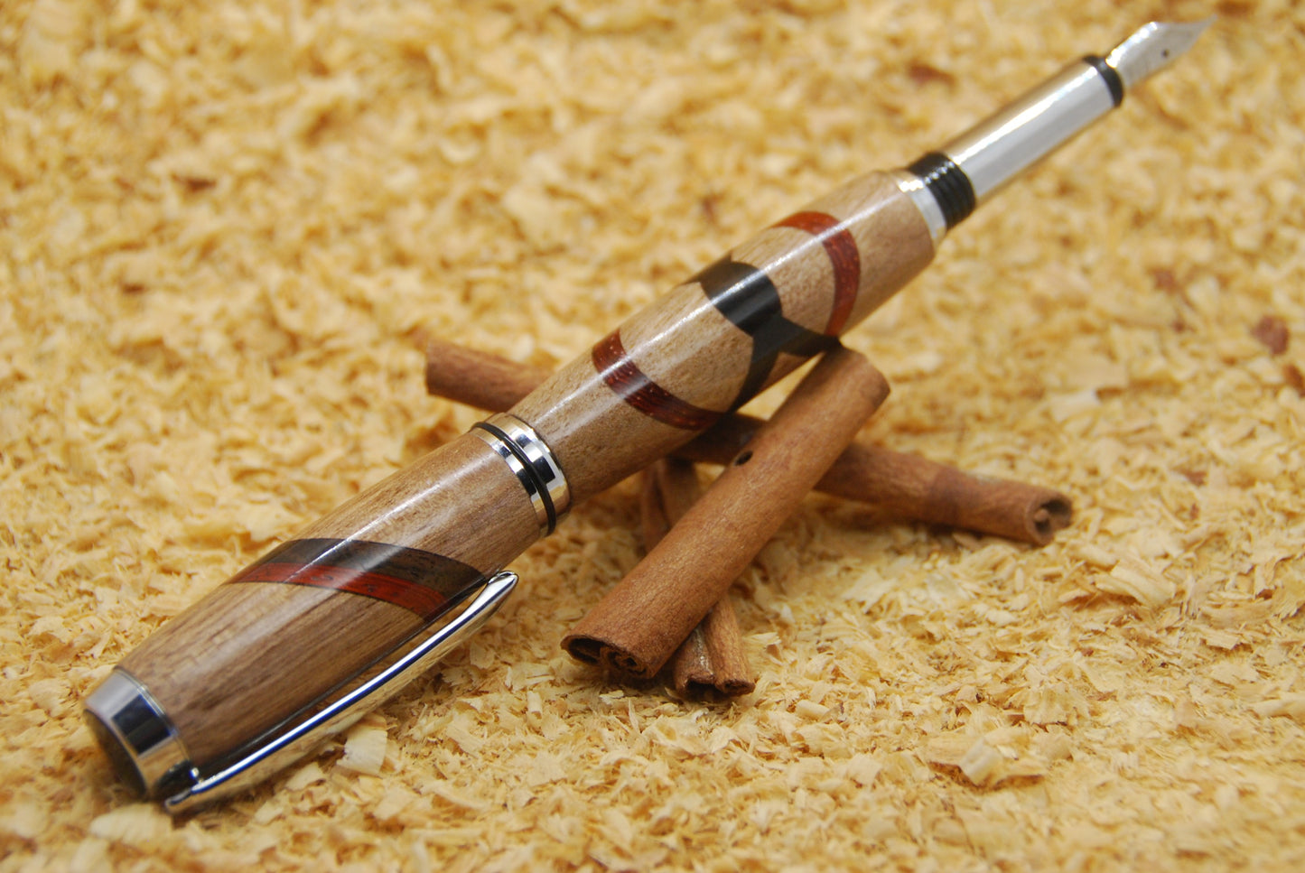 Gentlemen Stylo doppio intarsio noce - Torny