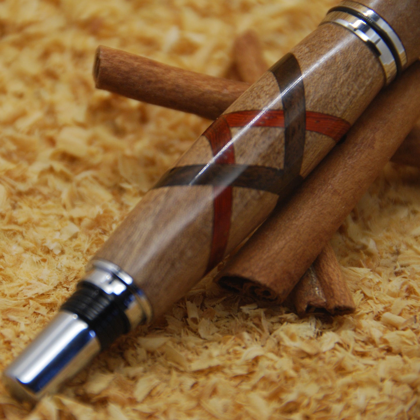 Gentlemen Stylo doppio intarsio noce - Torny